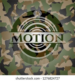 Motion on camouflaged texture