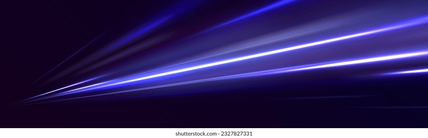 Motion pattern for banner or poster design background idea. Abstract laser beams of light. Chaotic neon rays of light. Blue light streak, fiber optic, speed line, futuristic background vector.	