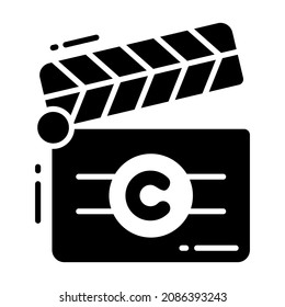 motion picture Copyright law, intellectual property icon