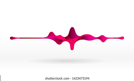 Motion Pulse Sound Wave Abstract Vector Background