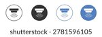 Motion sensor icon clipart pack on black and blue