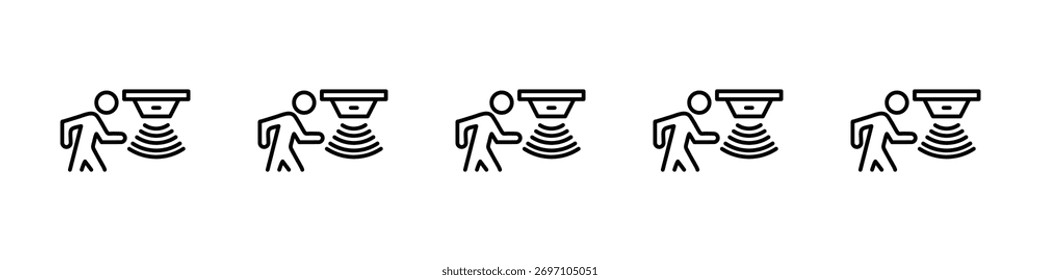 Motion sensor icon design, logo, app, UI. Vector illustration, EPS