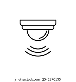 Motion sensor icon. filled and line stroke icons