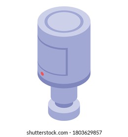 Motion sensor icon. Isometric of motion sensor vector icon for web design isolated on white background