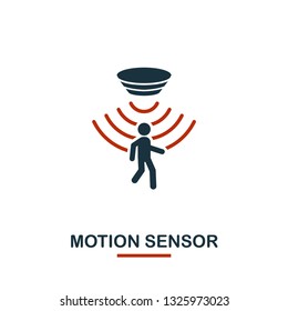 Motion Sensor icon from sensors icons collection. Creative two colors design symbol motion sensor icon. Web design, apps, software usage. UI and UX