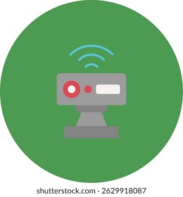 Signo de arte de símbolo de icono de sensor de movimiento