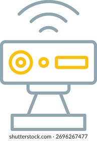 Signo de arte de símbolo de icono de sensor de movimiento