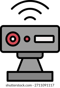 Signo de arte de símbolo de icono de sensor de movimiento