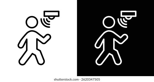 Motion sensor icon symbol. Vector EPS 10