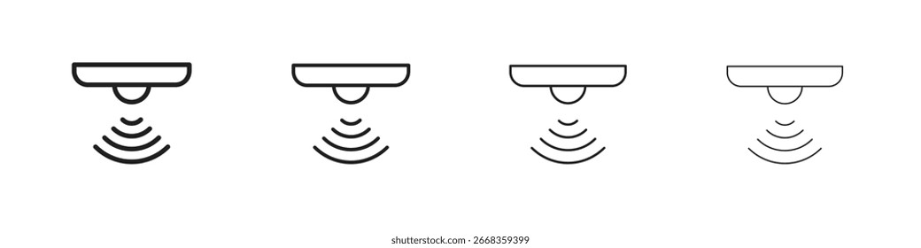 Símbolos del icono del sensor de movimiento colección. Vector EPS 10