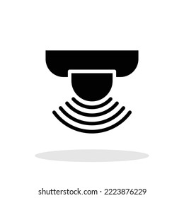 Motion sensor icon in trendy flat style. Movement sensor symbol for your web site design, logo, app, UI Vector EPS 10.