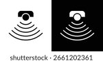 Motion sensor icon Vector clipArt Illustrations in flat style