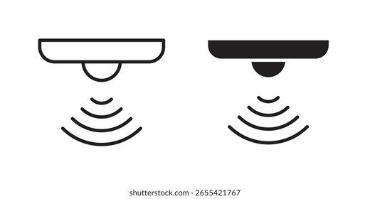 Vetor de ícone de sensor de movimento, ilustração sólida, pictograma de cor isolada editável