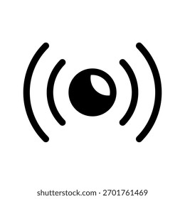 Ilustração de design de símbolo de vetor de ícone de sensor de movimento