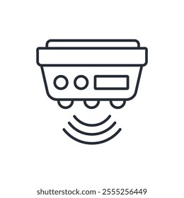 motion sensor icon. vector.Editable stroke.linear style sign for use web design,logo.Symbol illustration.