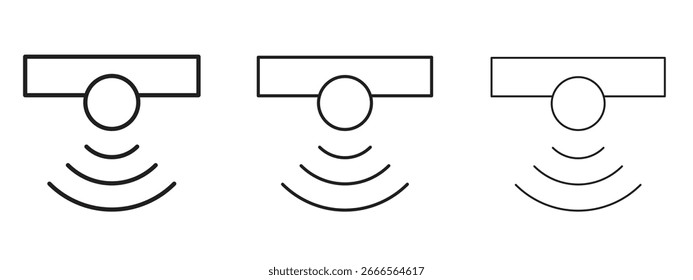 Motion sensor icon for Website or Apps Elements, Logo. Pixel vector graphics