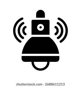 Ilustración de Arte vectorial de silueta de sensor de movimiento