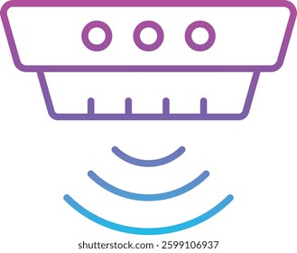 Motion Sensor vector icon. Can be used for printing, mobile and web applications.