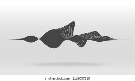 motion sound wave abstract vector background