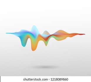 motion sound wave abstract vector background