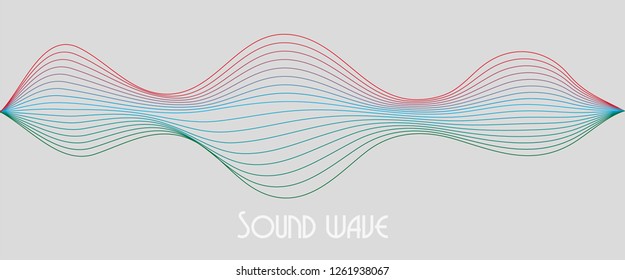 motion sound wave abstract vector background.