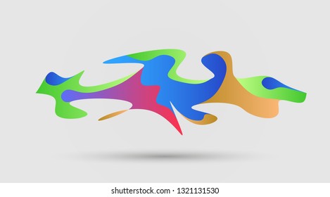 motion sound wave abstract vector background
