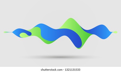 motion sound wave abstract vector background