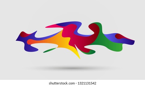 motion sound wave abstract vector background