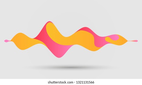 motion sound wave abstract vector background