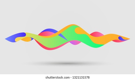 motion sound wave abstract vector background