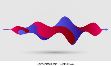 motion sound wave abstract vector background