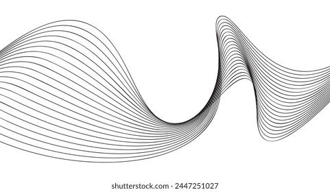 onda de sonido de movimiento. fondo de Vector abstracto