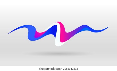 Motion sound wave movement abstract vector background