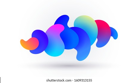Motion sound wave movement colorful abstract vector background