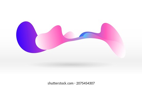 Motion sound wave soft element abstract vector background