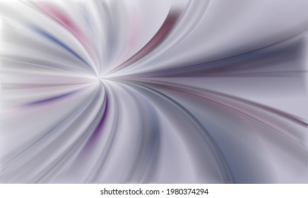 Motion speed lines of light trails, abstract long exposure effect in tunnel vector illustration. Action blur of digital zoom, subway metro pipe shape tunnel, grey tornado perspective view background