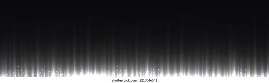 Motion speed white vertical lines on black background. Glowing line abstract background. Blue fading neon light elements. Futuristic abstract pattern. Simple technology template. Vector illustration.