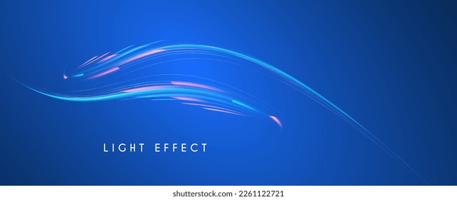 Efecto de la luz a rayas de movimiento con color fluido. Resumen de fondo de onda brillante. Diseño de pantalla mágica