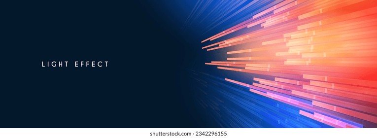 Motion striped light effect with fluid color. Abstract shining wave background. Magic screen design