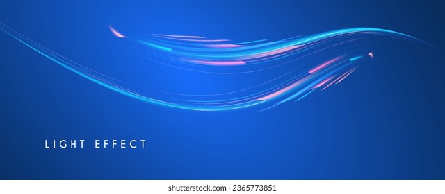 Efecto de la luz a rayas de movimiento con color fluido. Resumen de fondo de onda brillante. Diseño de pantalla mágica