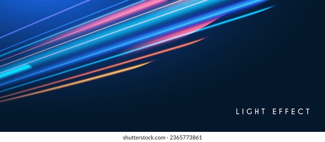 Motion gestreifter Lichteffekt mit flüssiger Farbe. Abstrakter glänzender Hintergrund. Magisches Bildschirmdesign