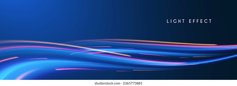 Efecto de la luz a rayas de movimiento con color fluido. Resumen de fondo de onda brillante. Diseño de pantalla mágica