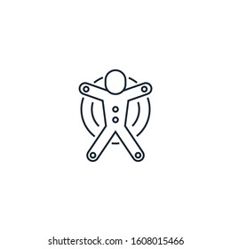 Motion tracking creative icon. From Augmented Reality icons collection. Isolated Motion tracking sign on white background