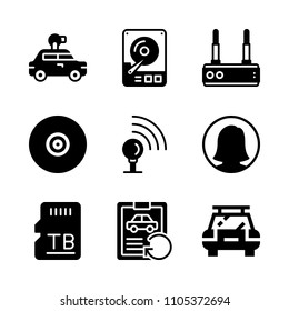 motion, usability, blank and portable icons in Technology vector set. Graphics for web and design