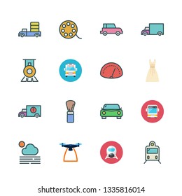 motion vector icon set