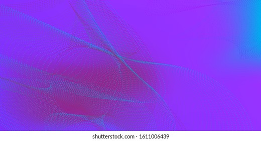 Motion Vector Illustration. Abstract Speed Technology Concept. Science, Technology Background. Abstract Blue, Purple Waves on the Dark.