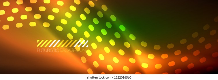 Ilustração do vetor de movimento. Conceito digital de rede. Fundo futurista abstrato. Padrão abstrato. Visualização de Big Data. Vetor fundo abstrato tecnologia comunicação dados ciência.