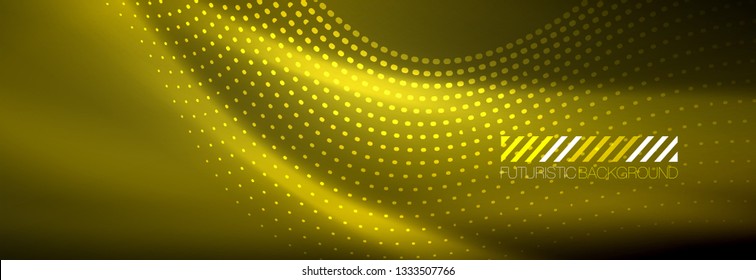 Ilustração do vetor de movimento. Conceito digital de rede. Fundo futurista abstrato. Padrão abstrato. Visualização de Big Data. Vetor fundo abstrato tecnologia comunicação dados ciência.