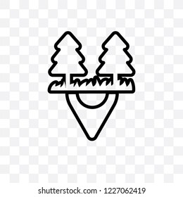 Motion vector linear icon isolated on transparent background, Motion transparency concept can be used for web and mobile