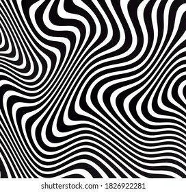 motion wavy lines monochrome, stock vector background